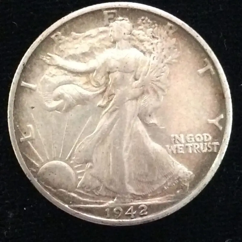 1942-S Walking Liberty Half Dollar in XF/AU Condition