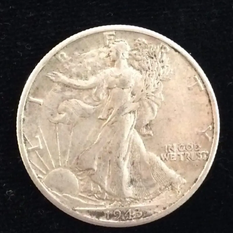 1943-D Walking Liberty Half Dollar in Almost Uncirculated Condition