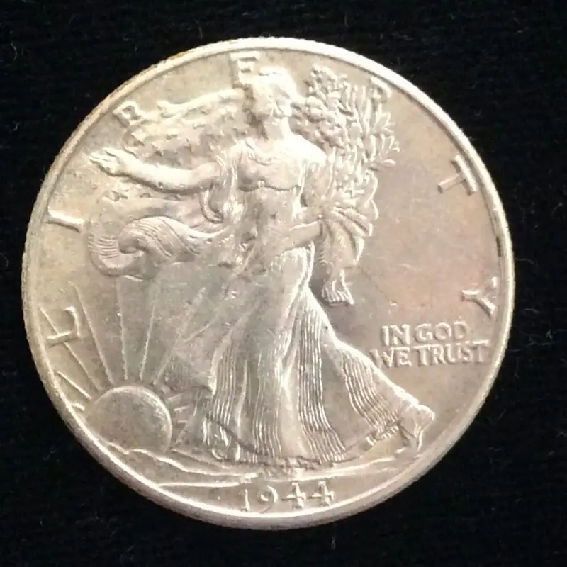 1944 Walking Liberty Half Dollar in Almost Uncirculated Condition