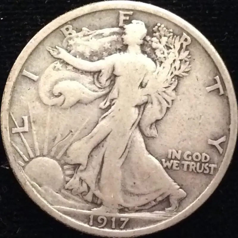 1917 Walking Liberty Half Dollar in Fine Condition
