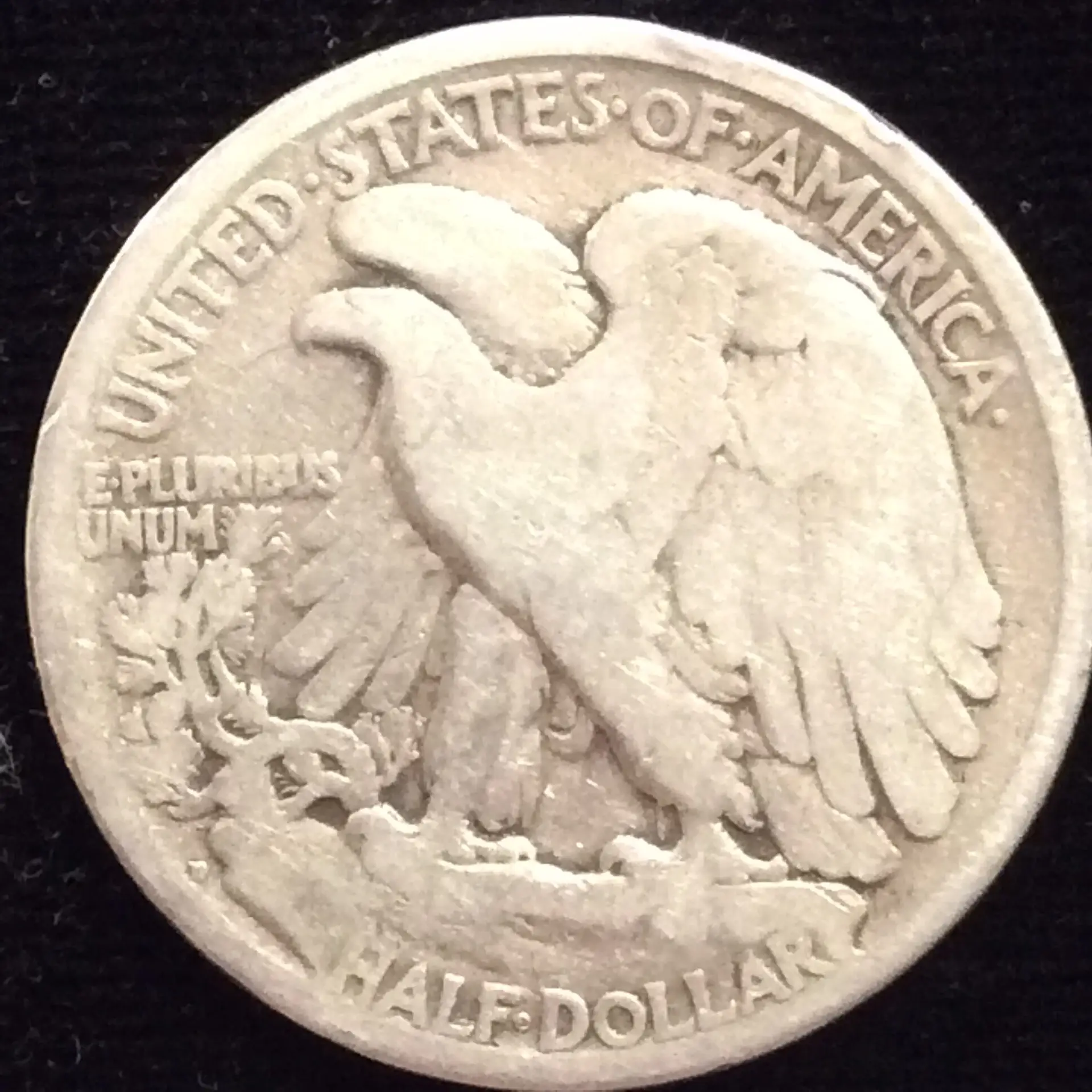 1917-D (Mint Mark on Reverse) Walking Liberty Half Dollar in Very Good Condition - Image 2