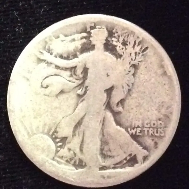 1921 Key Date! Walking Liberty Half Dollar in Almost Good Condition