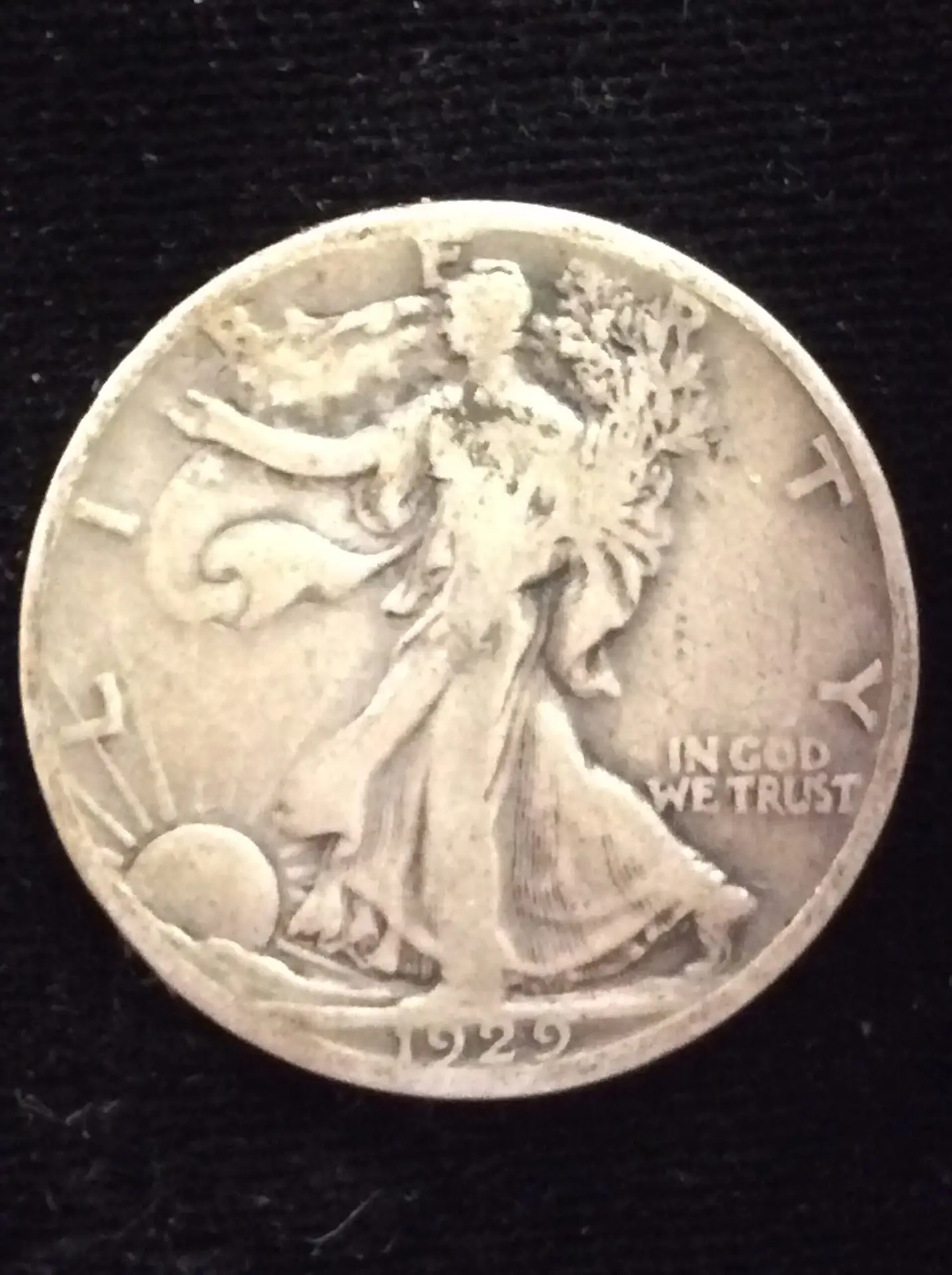 1929-S Walking Liberty Half Dollar in Fine Condition