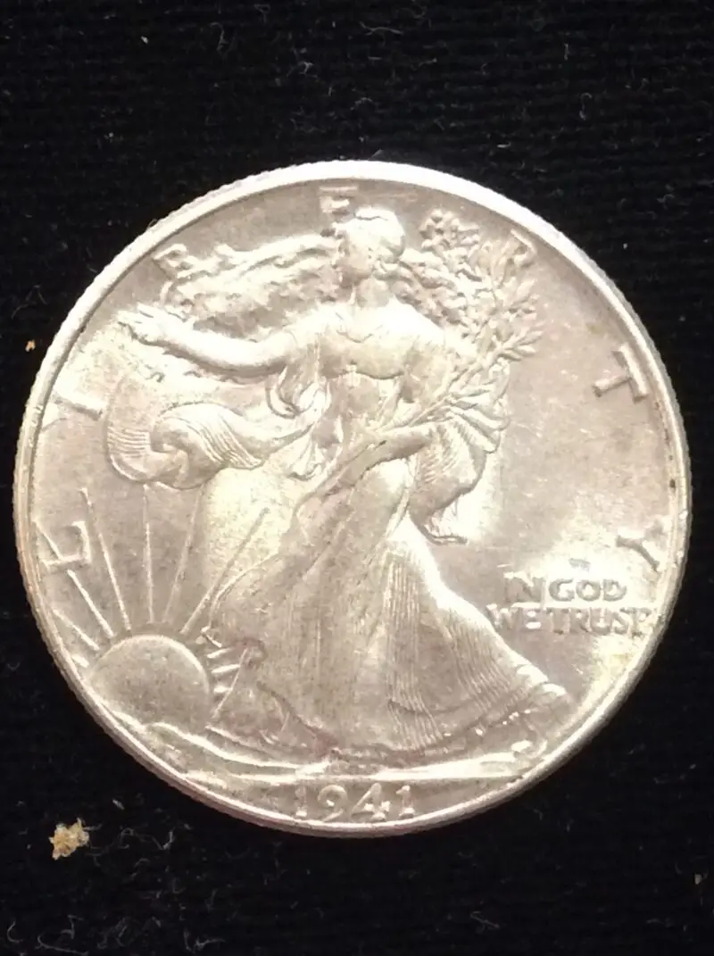 1941 Walking Liberty Half Dollar in Choice Almost Uncirculated Condition