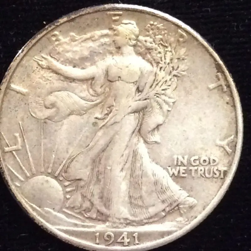 1941-D Walking Liberty Half in Choice Extra Fine Condition
