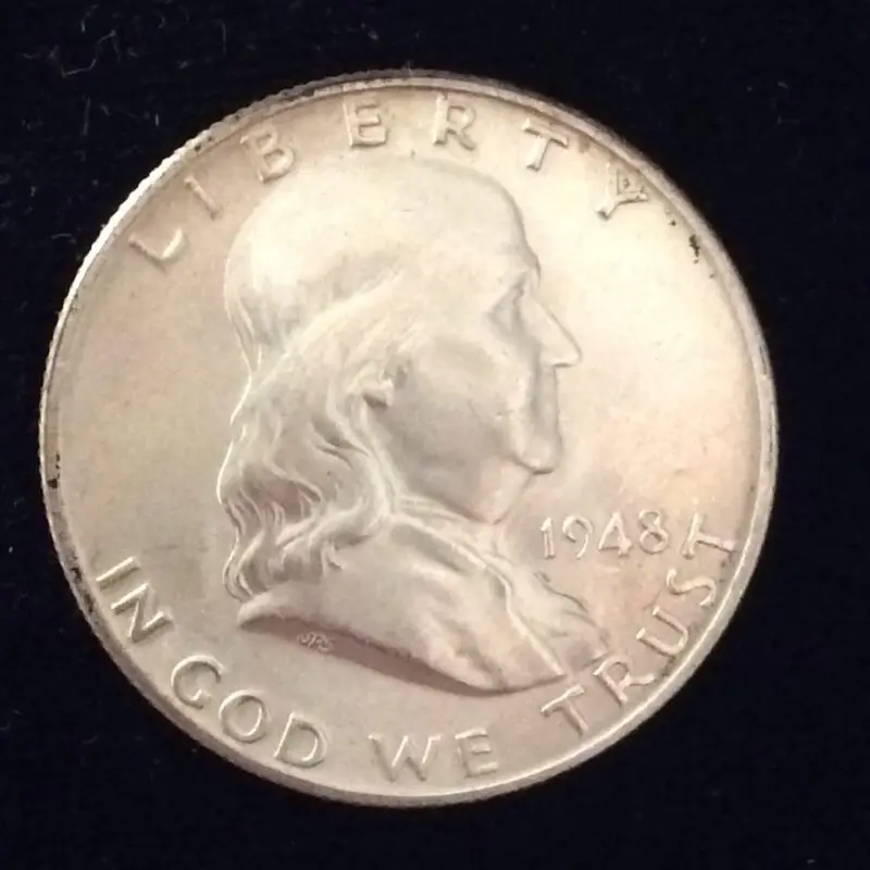 1948 Franklin Half Dollar in MS64 Select BU Condition