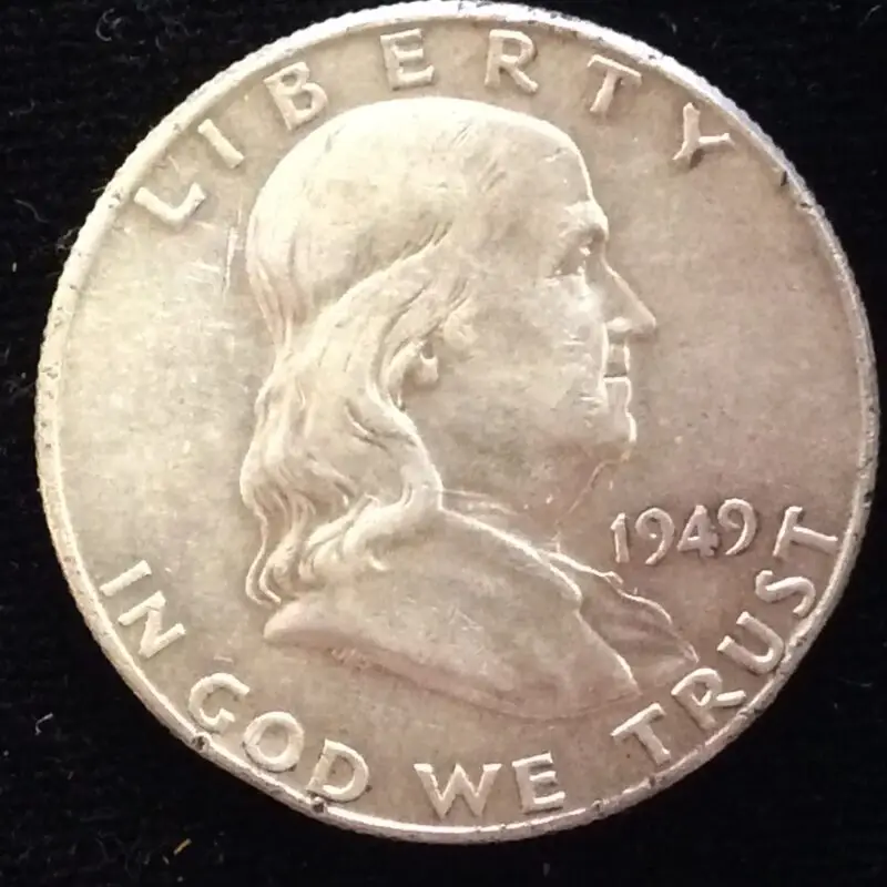 1949 Franklin Half Dollar in Almost Uncirculated Condition