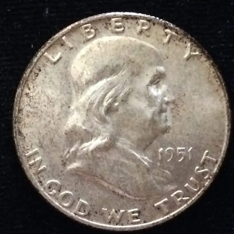 1951-D Franklin Half Dollar in Select BU MS64 Condition