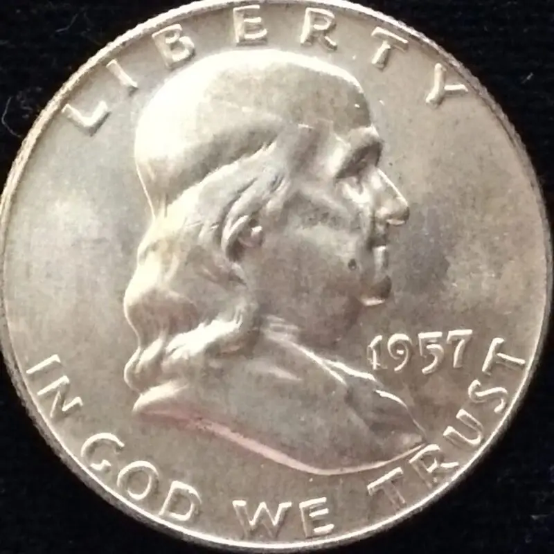 1957-D Franklin Half Dollar in Select BU MS64 Condition
