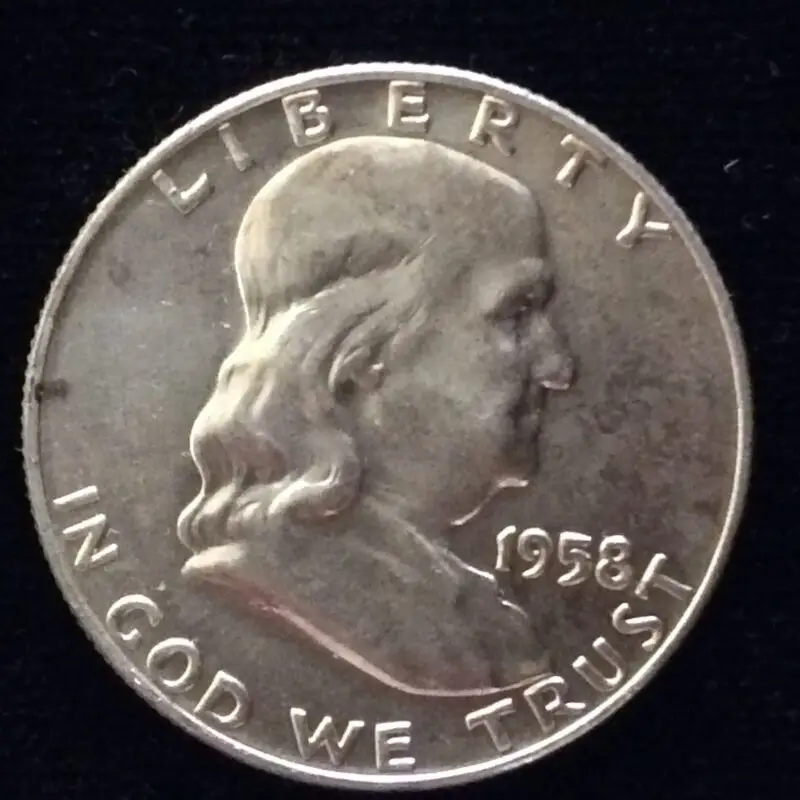 1958-D Franklin Half Dollar in Select BU MS64 Condition
