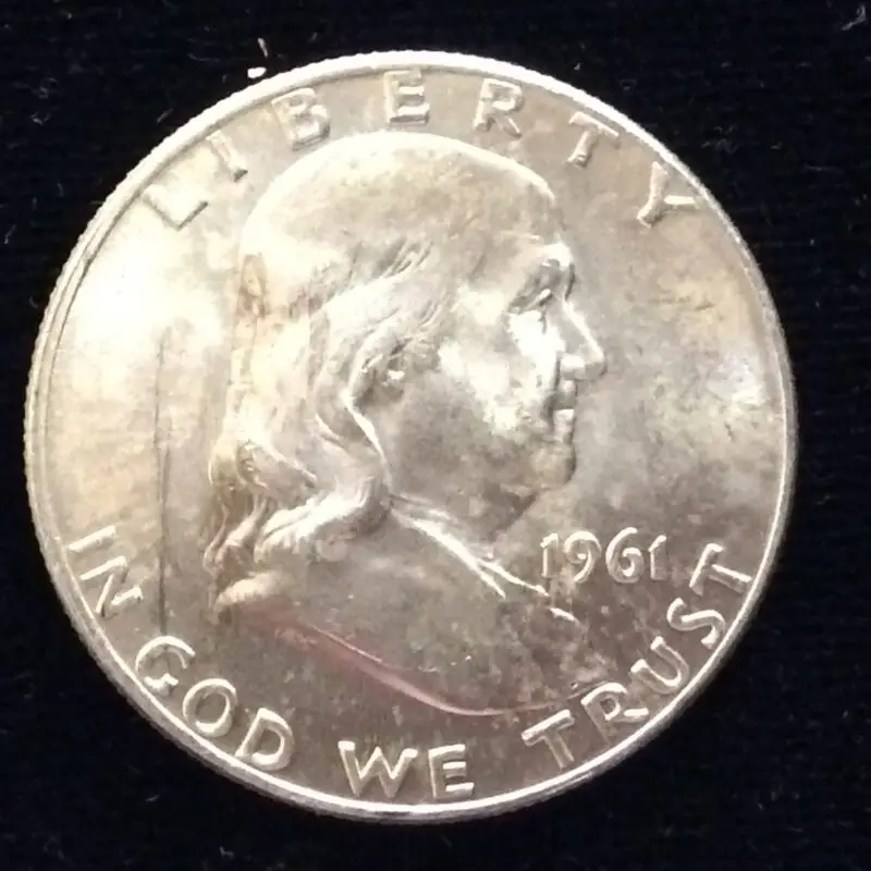 1961-D Franklin Half Dollar in MS62 Condition