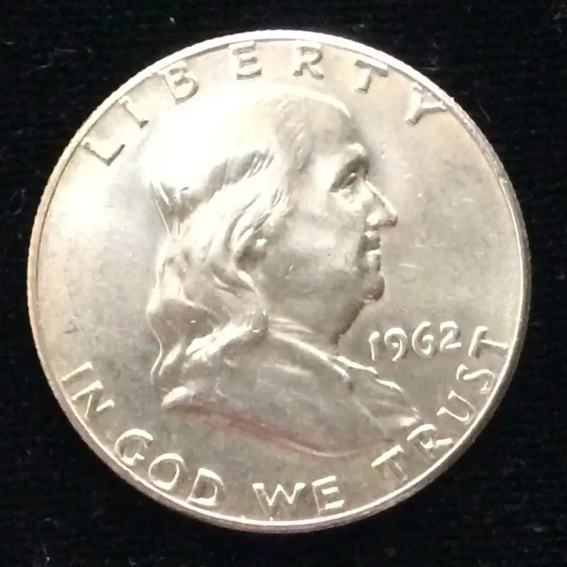 1962 Franklin Half Dollar in MS63 Choice BU Condition
