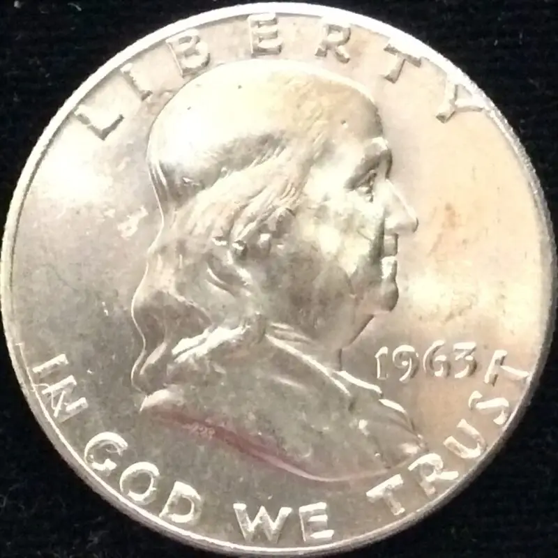 1963 Franklin Half Dollar in Choice BU MS62 Condition