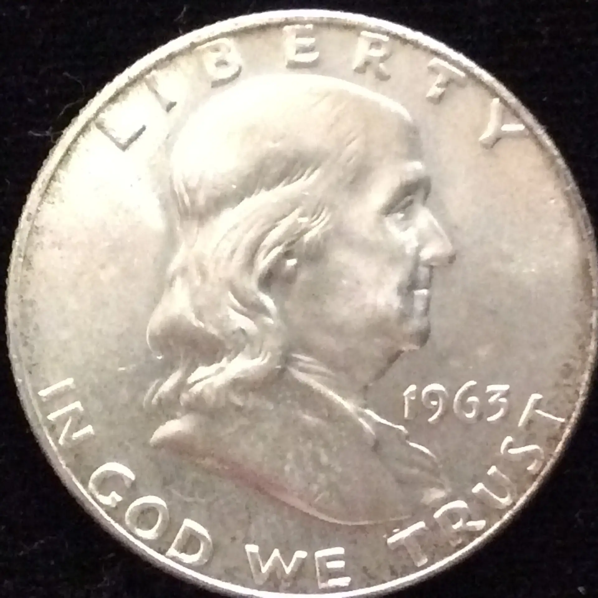 1963-D Franklin Half Dollar in MS64 BU Condition with Full Bell Lines