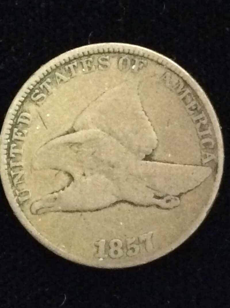 1857 Flying Eagle Cent in Very Good Condition
