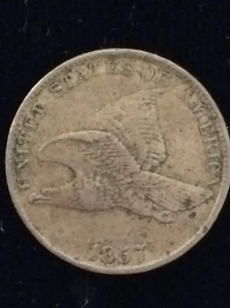 1857 Flying Eagle Cent in Choice Very Fine Condition.