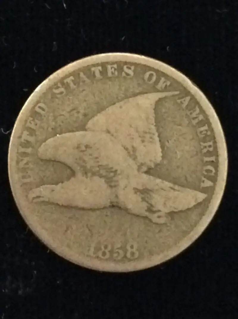 1858 Flying Eagle Cent with Small Letters in Good Condition