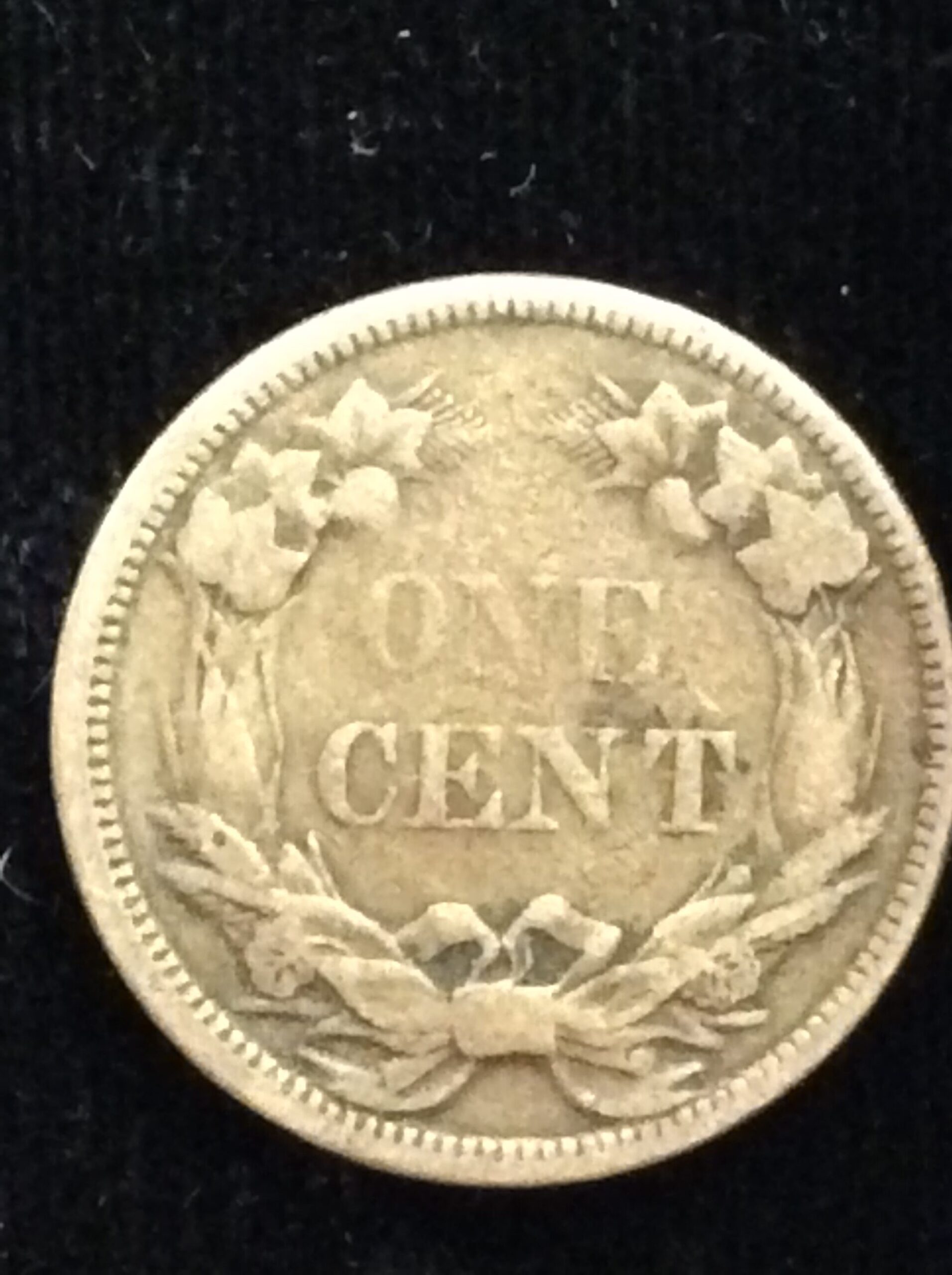 1858 Flying Eagle Cent with Small Letters in Fine Condition - Image 2