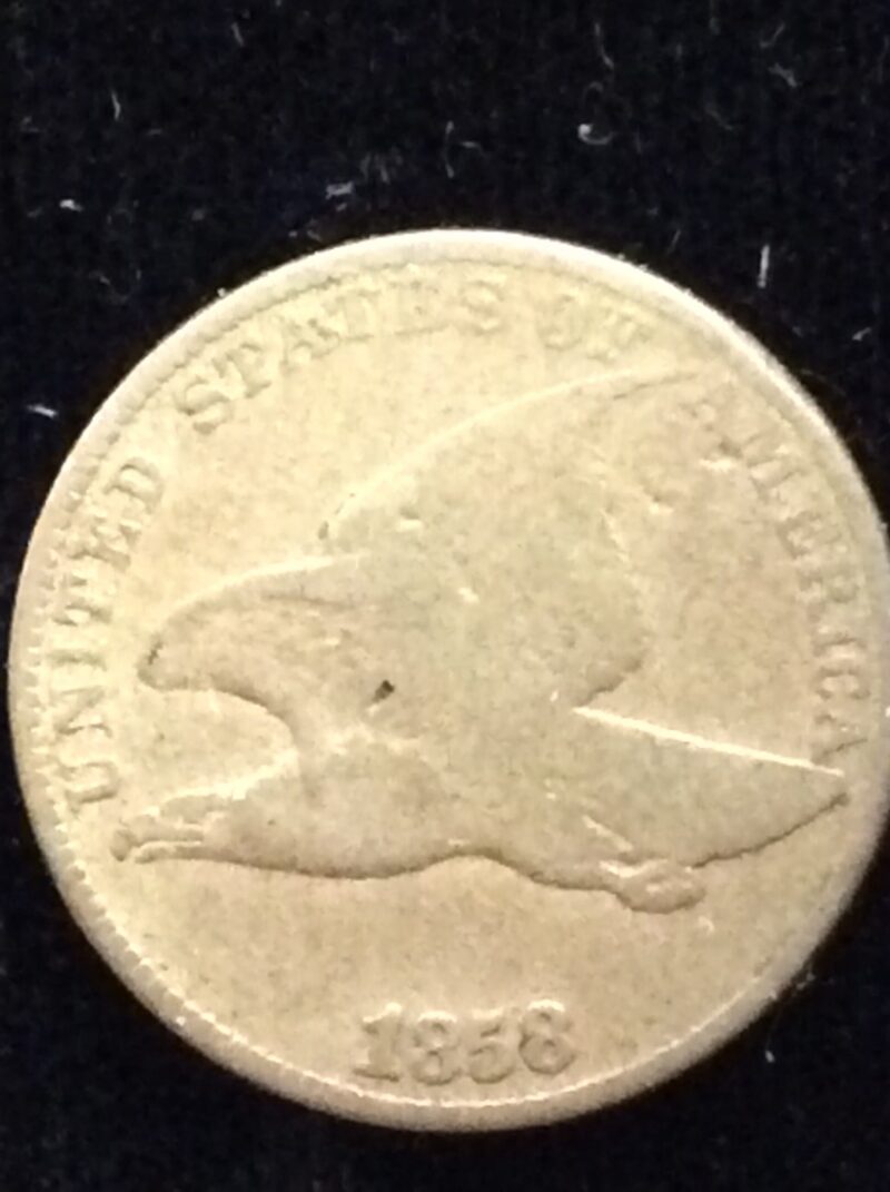 1858 Flying Eagle (with Large Letters) in Good Condition