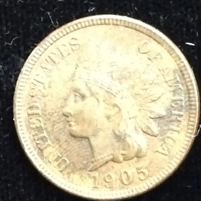 1905 Indian Head Cent in MS63 Red Brown Condition