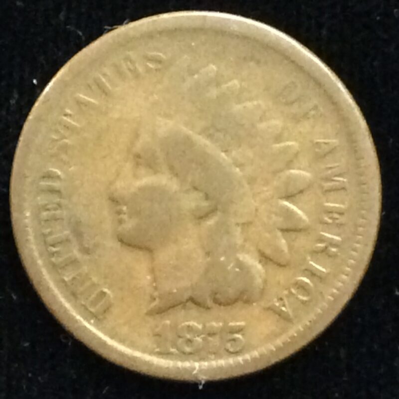 1875 Indian Head Cent in Very Good Condition