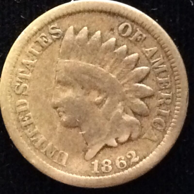 1862 Indian Head Cent in Fine Condition