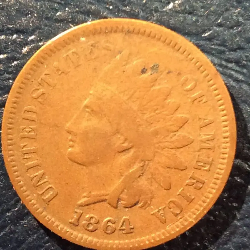 1864-L Indian Head Cent in Fine Condition