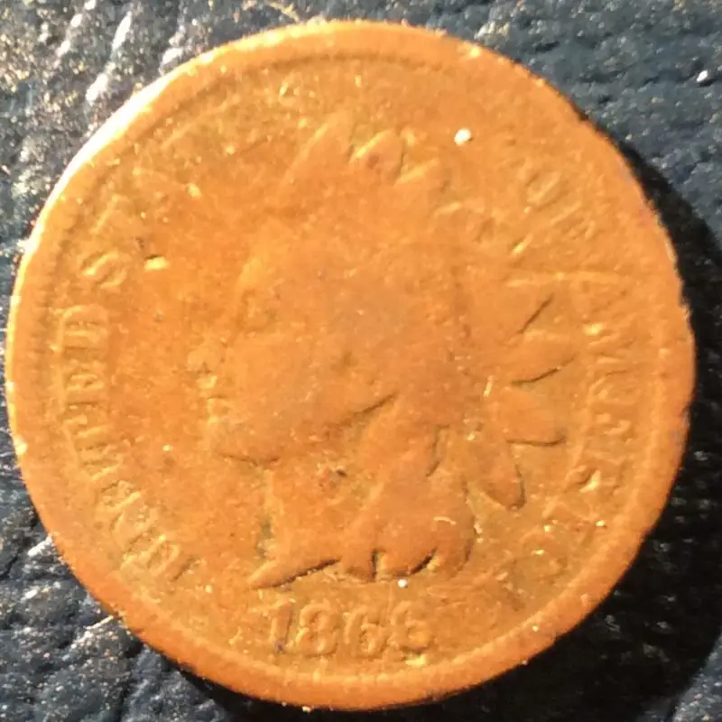 1866 Indian Head Cent in Good 6 Condition