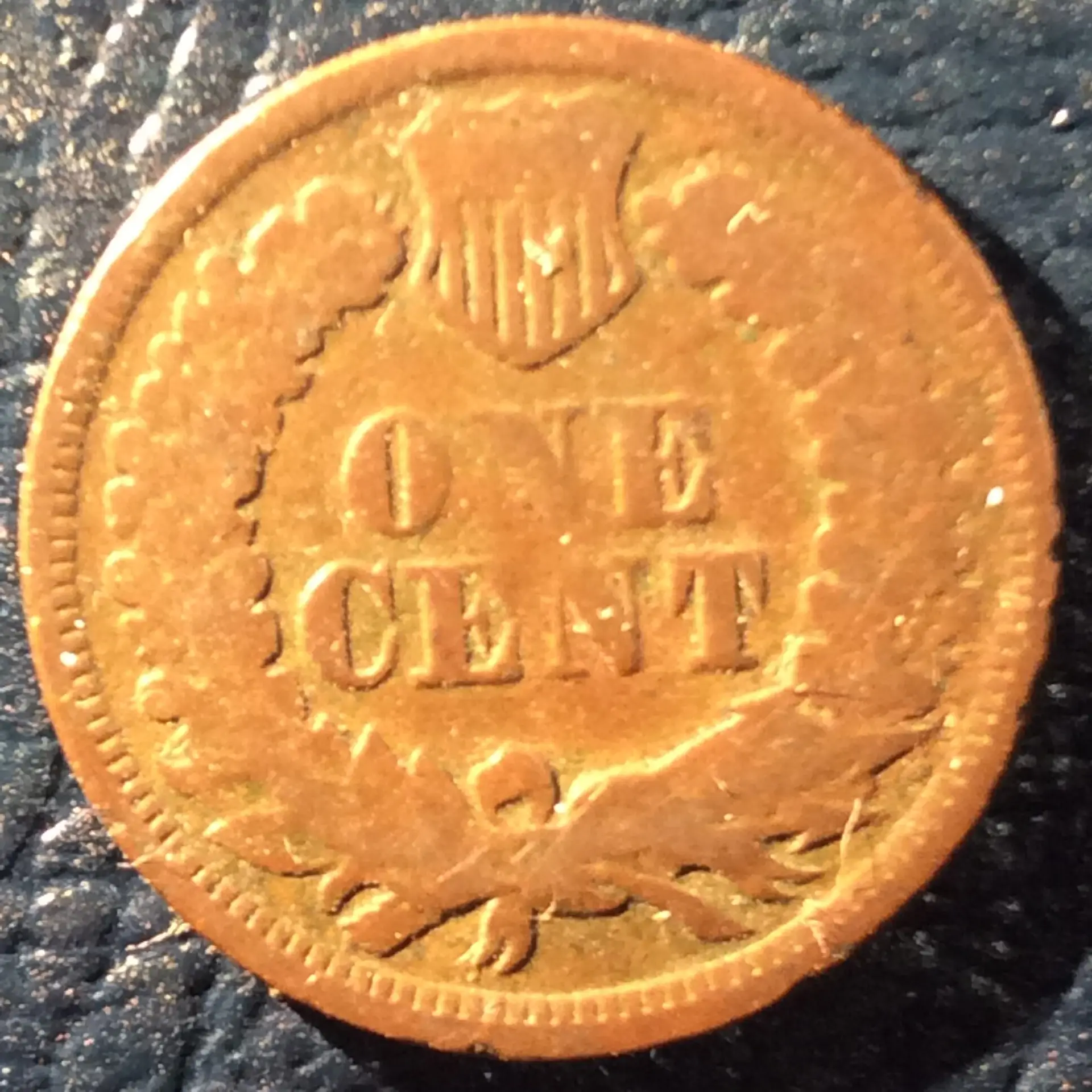 1866 Indian Head Cent in Good 6 Condition - Image 2
