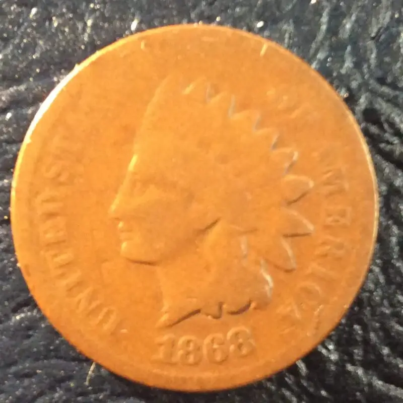 1868 Indian Head Cent in Good+ Condition