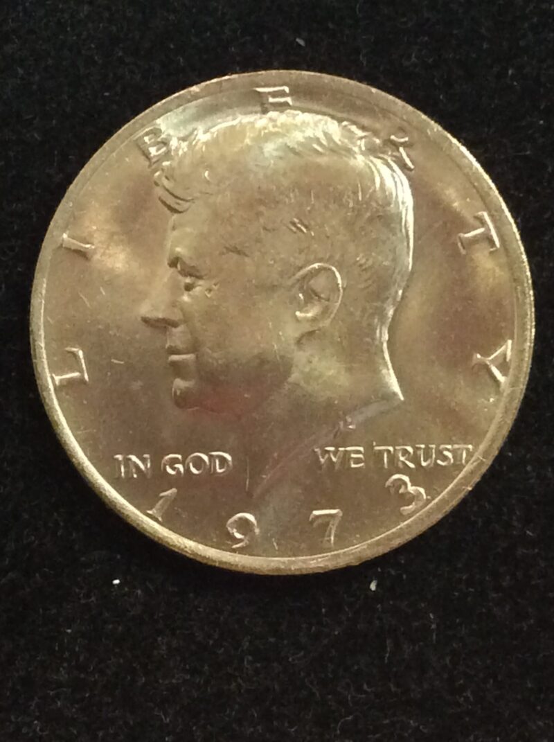 1973 Gem BU Kennedy Half Dollar in MS65 Condition