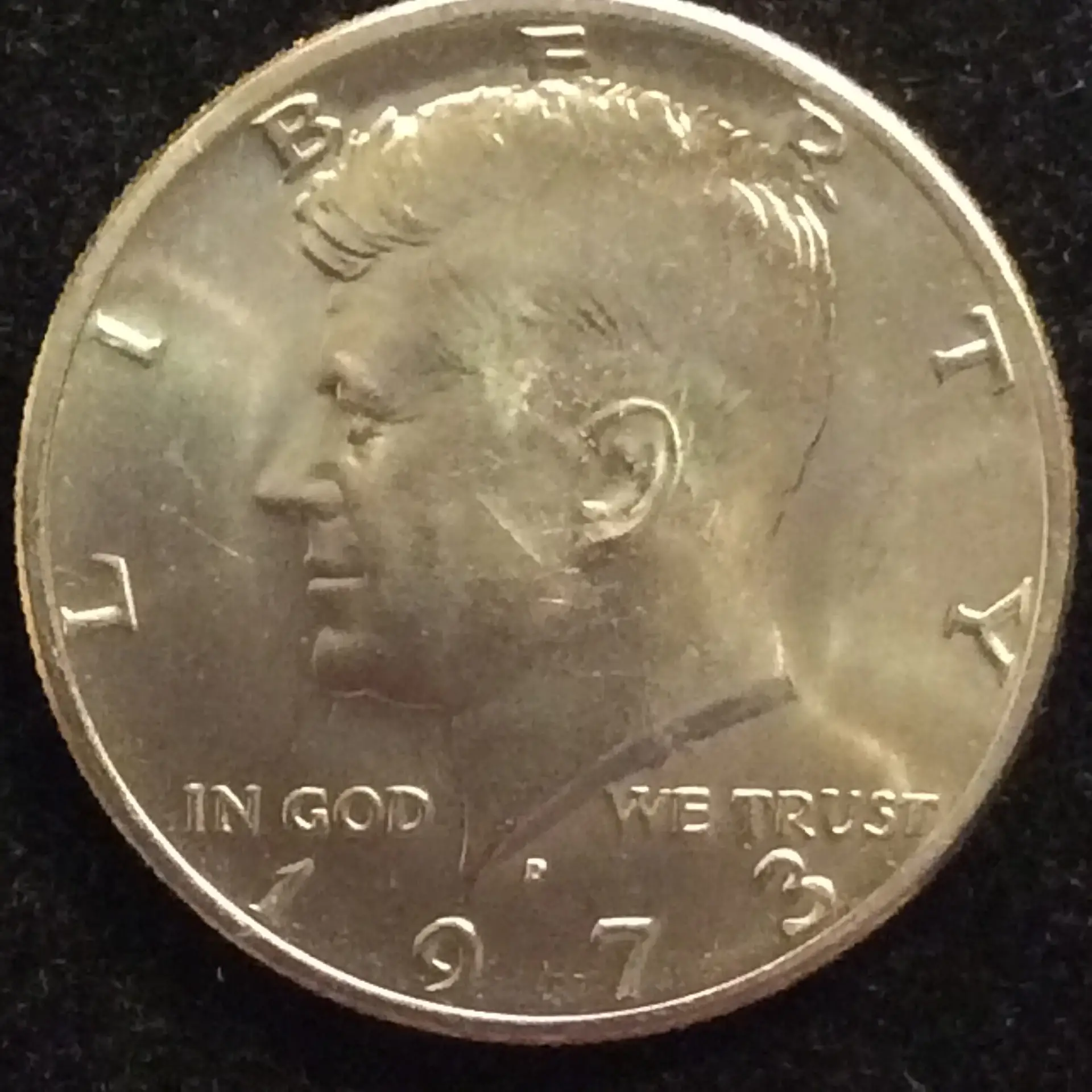 1973-D Kennedy Half Dollar in MS65 Gem BU Condition