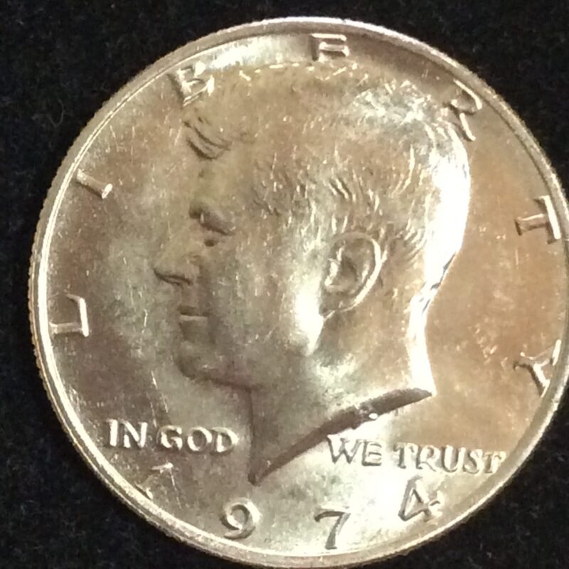 1974 Kennedy Half Dollar in GEM MS65 Condition