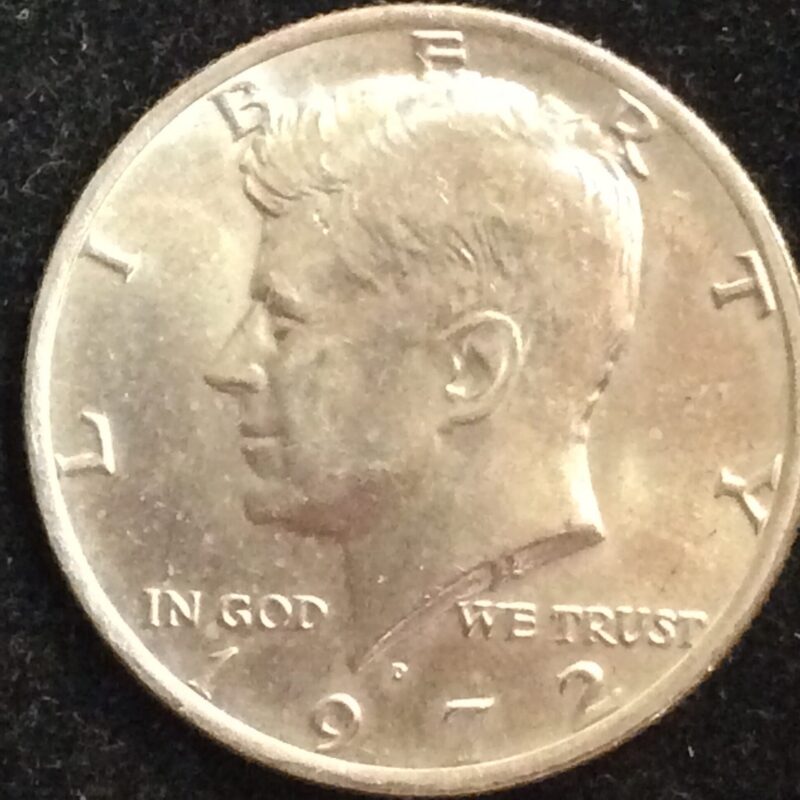 1972-D Kennedy Half Dollar in Choice BU MS63 Condition