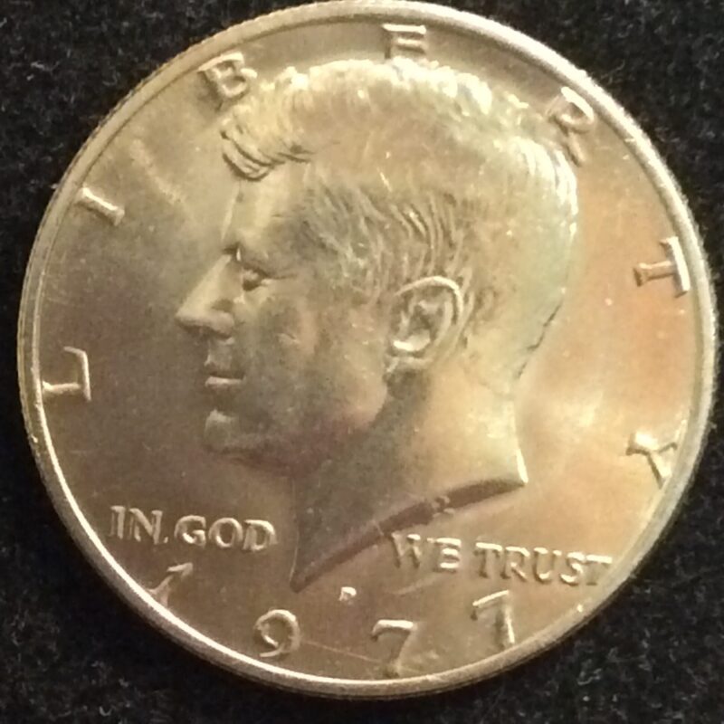 1977-D Kennedy Half Dollar from 1977 MINT SET in MS64 Condition