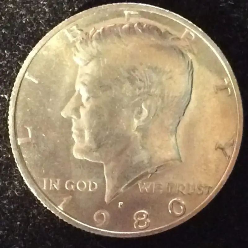 1980-P Kennedy Half Dollar in GEM BU MS65 Condition