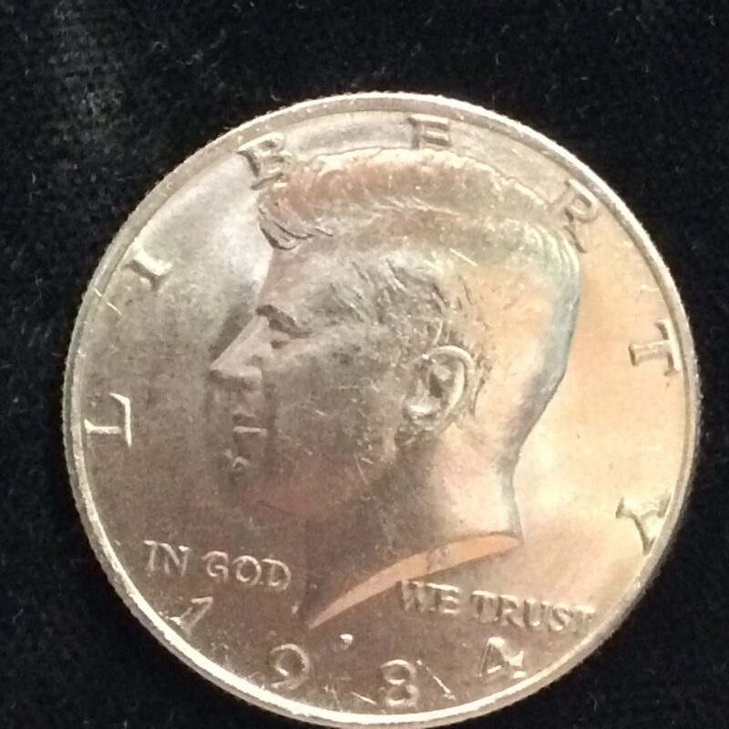 1984-P Kennedy Half Dollar in Gem MS65 BU from a U.S. Mint Set