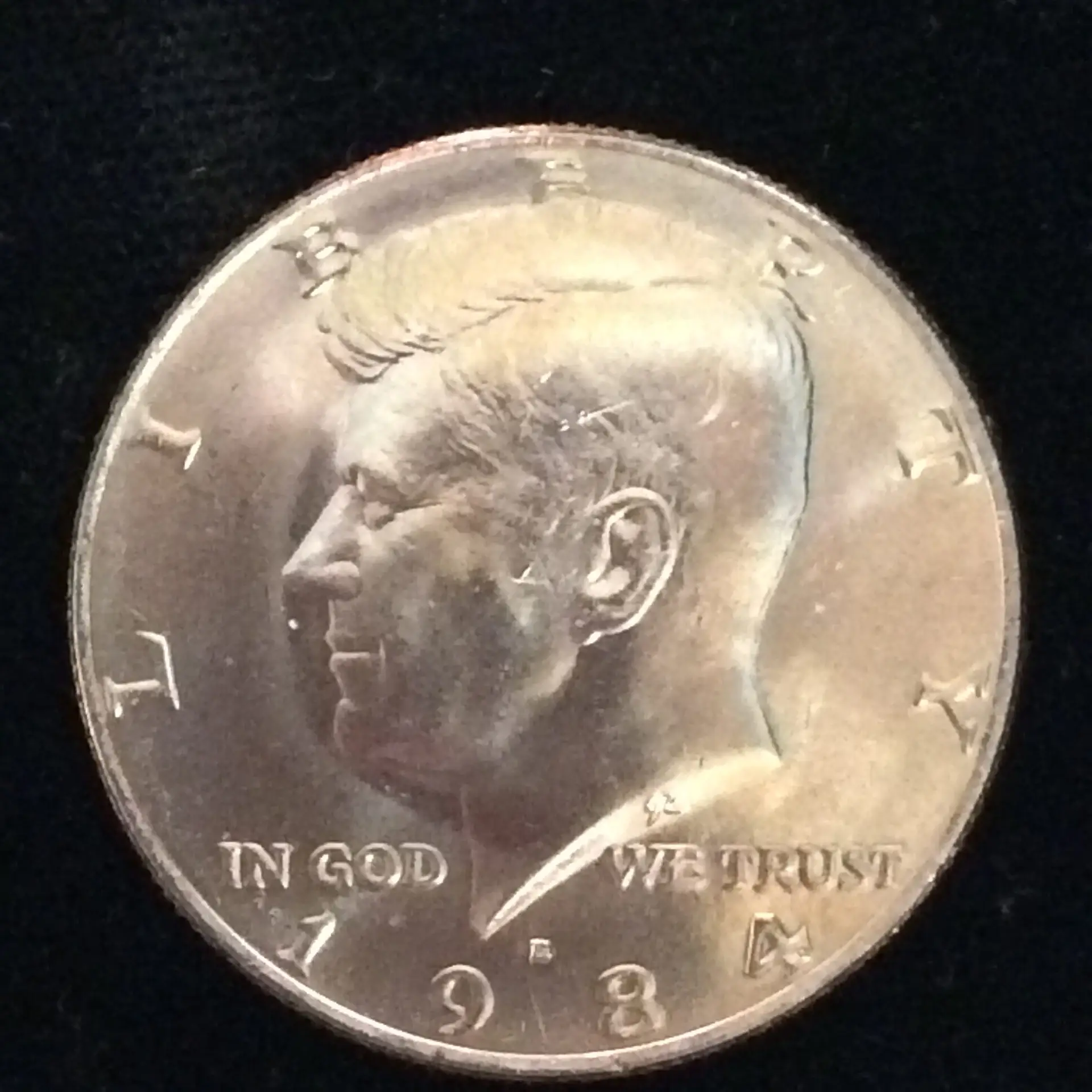 1984-D Kennedy Half Dollar in Gem MS65 Condition from a U.S. Uncirculated Mint Set
