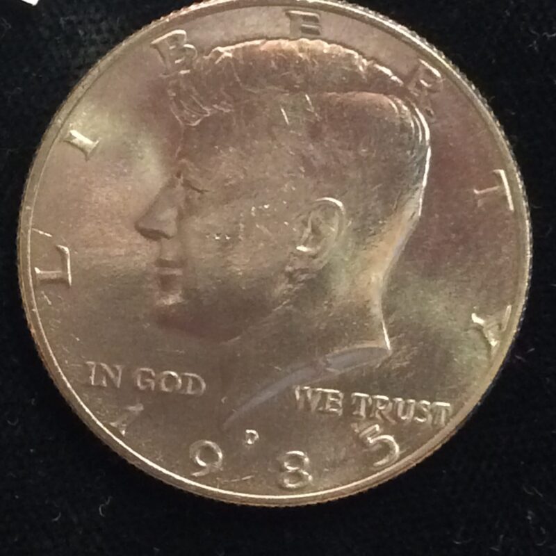 1985-D Kennedy Half Dollar in Gem BU MS65 from a U.S. Uncirculated Mint Set
