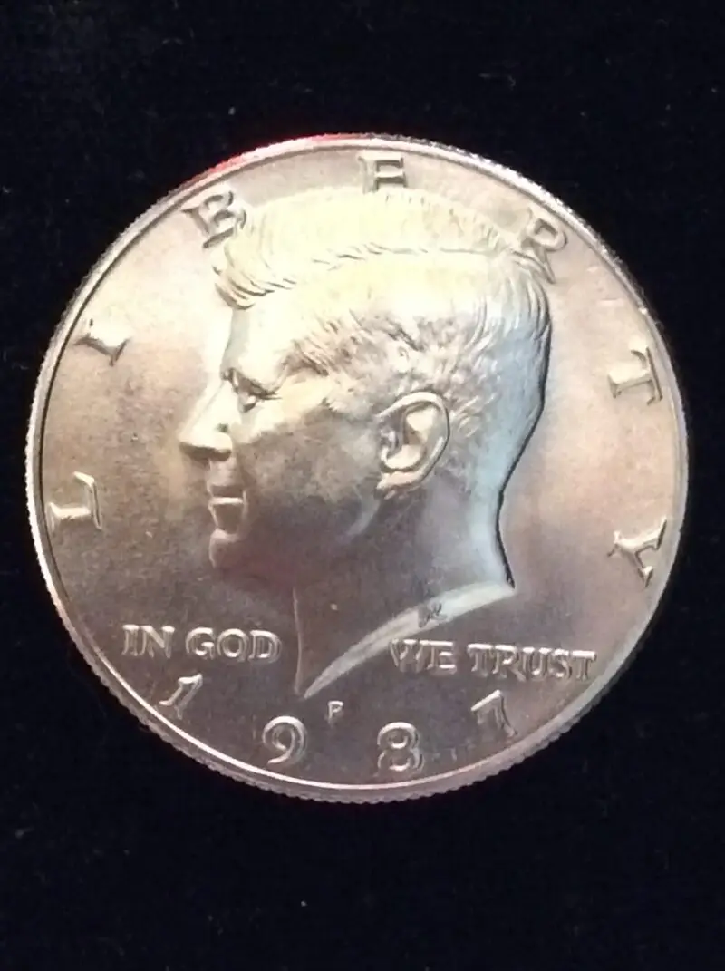 1987-P Kennedy Half Dollar in MS64 from a U.S. Uncirculated Set