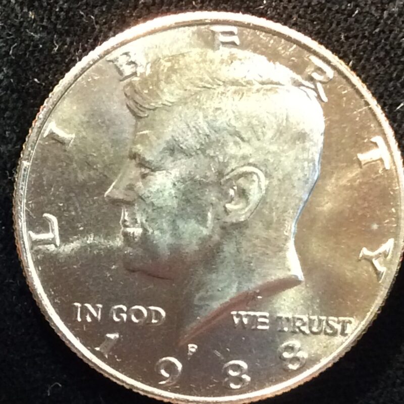 1988-P Kennedy Half Dollar in MS64 Condition from a U.S. Unc. Mint Set