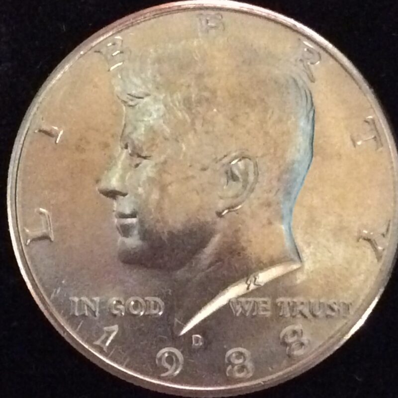 1988-D Kennedy Half Dollar in MS63 Condition