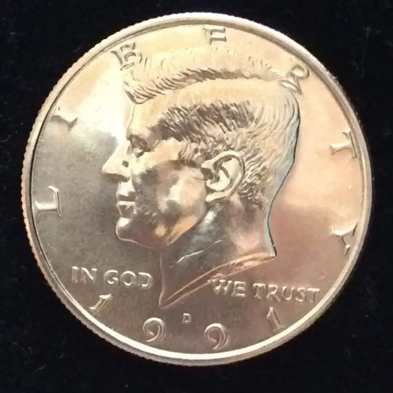 1991-D Kennedy Half Dollar in GEM BU MS65 Condition