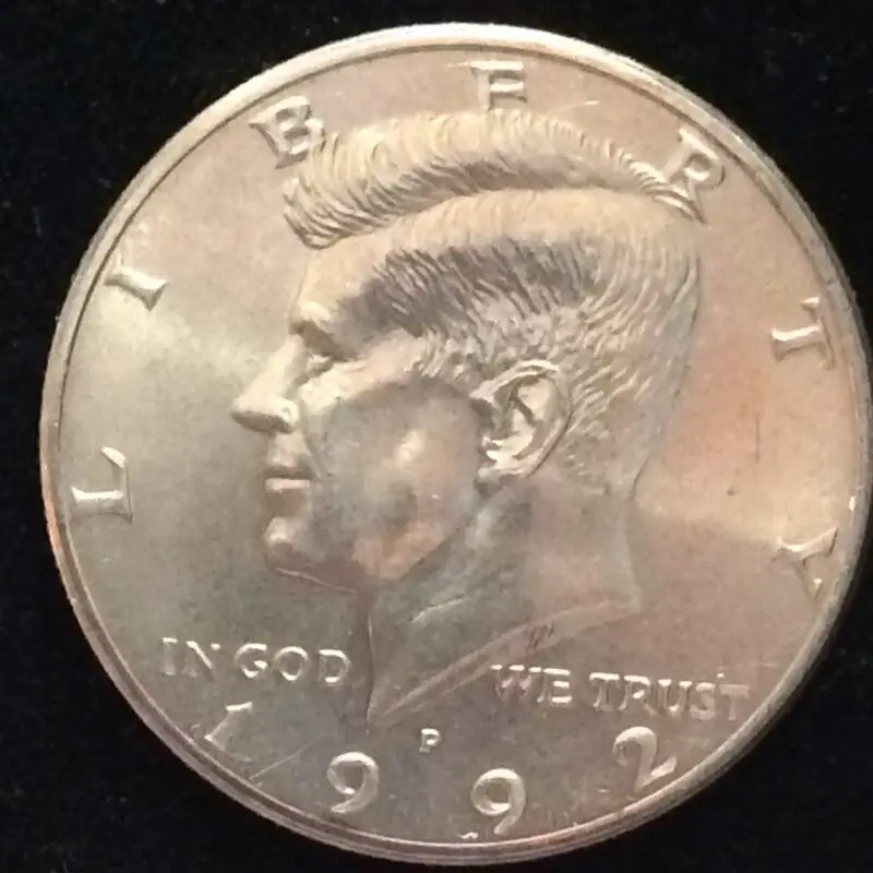 1992-P Kennedy Half Dollar in GEM BU MS65 Condition