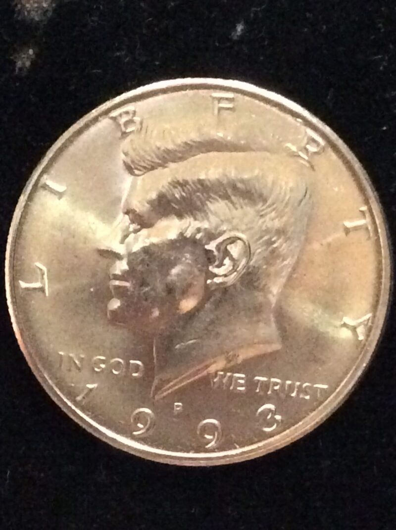 1993-P Kennedy Half Dollar in GEM BU MS65 Condition