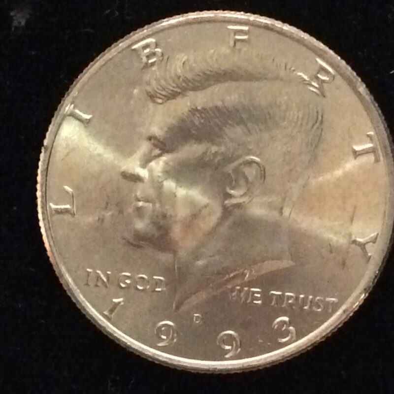 1993-D Kennedy Half Dollar in MS63 Condition