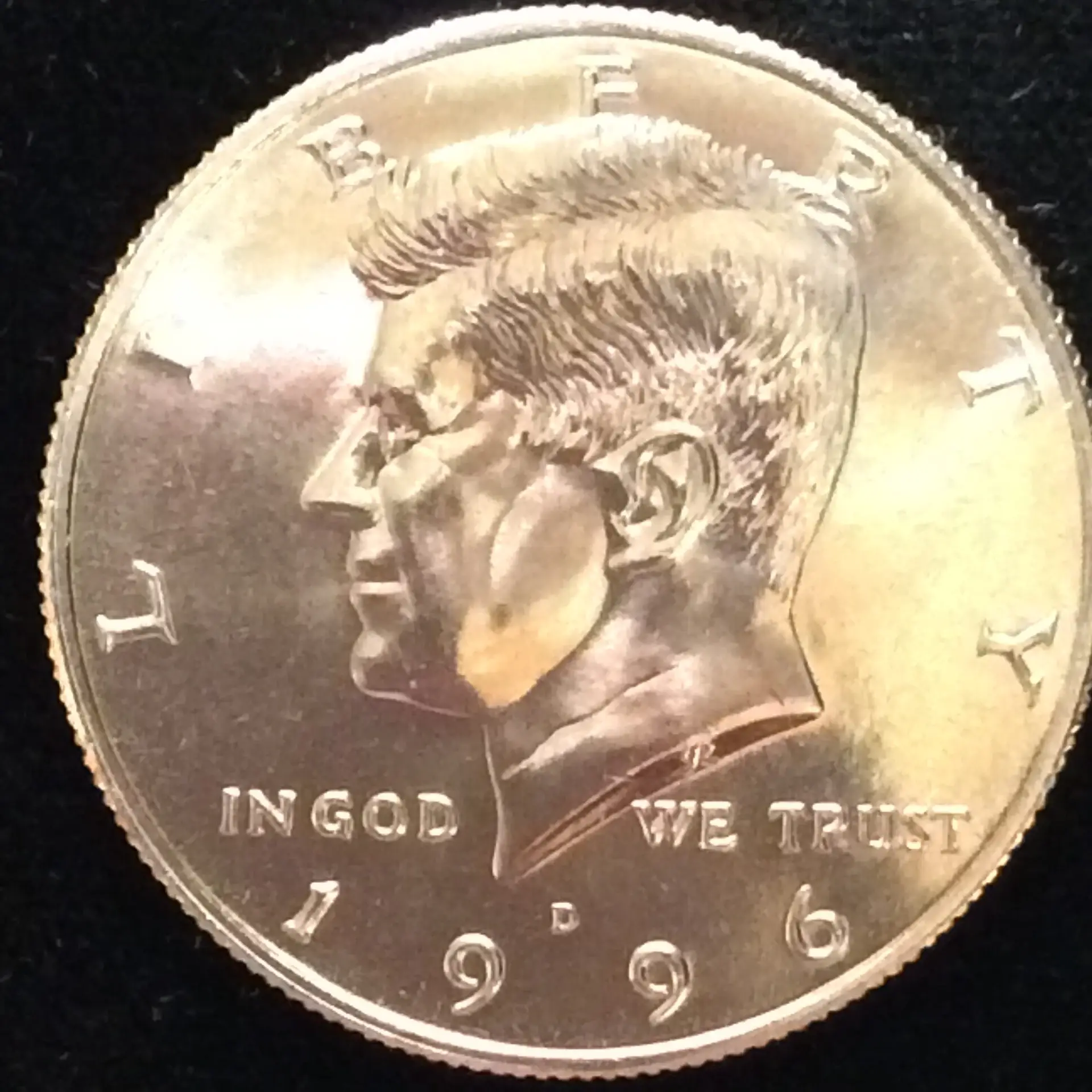 1996-D Kennedy Half Dollar in GEM BU MS65 Condition
