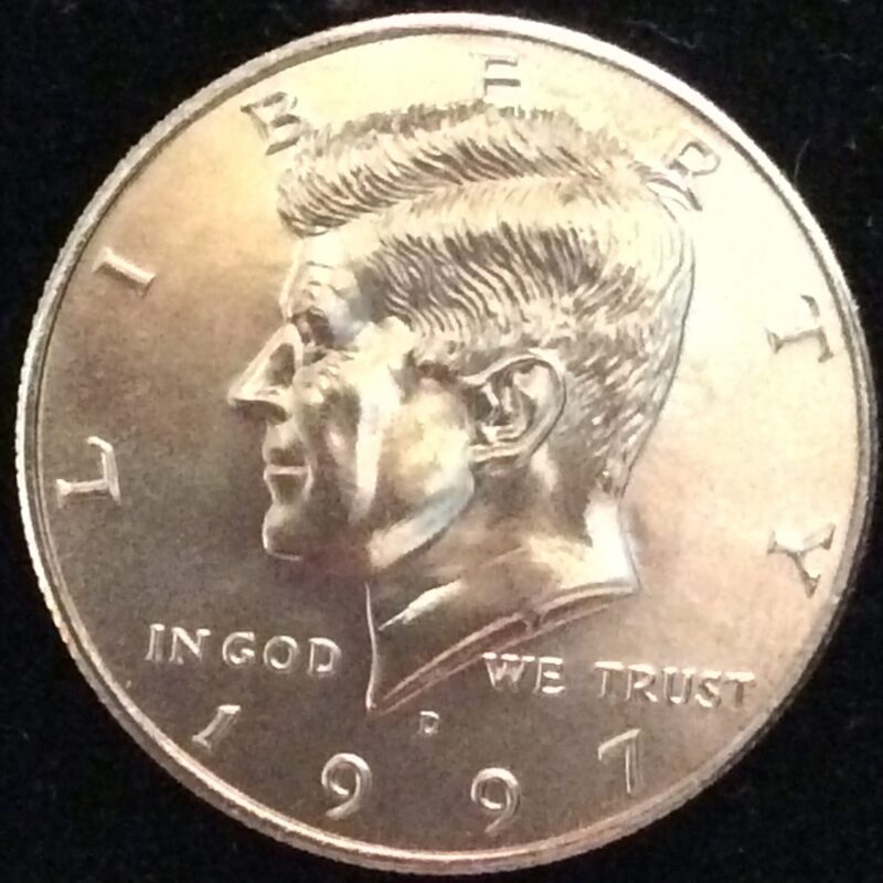 1997-D Kennedy Half Dollar in GEM BU MS65 Condition