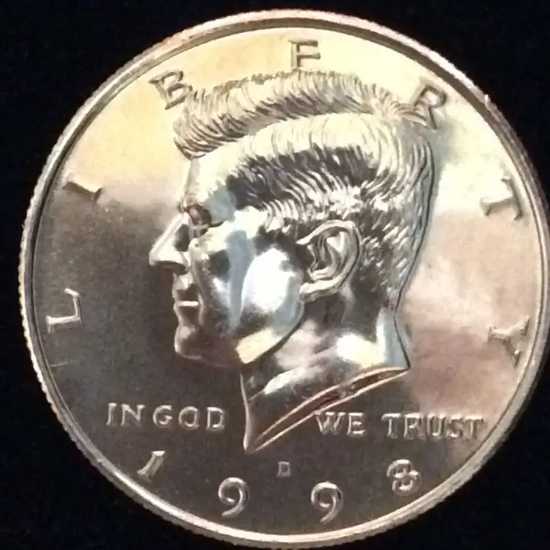 1998-D Kennedy Half Dollar in Gem BU MS65+ Condition