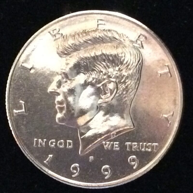 1999-P Kennedy Half Dollar in MS64 Condition from an UNC. MInt Set